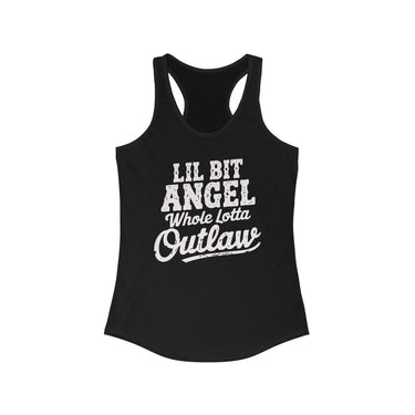 Wallen Angel Outlaw Western Racerback Tank - Sunlit Funlit Country Music Tees